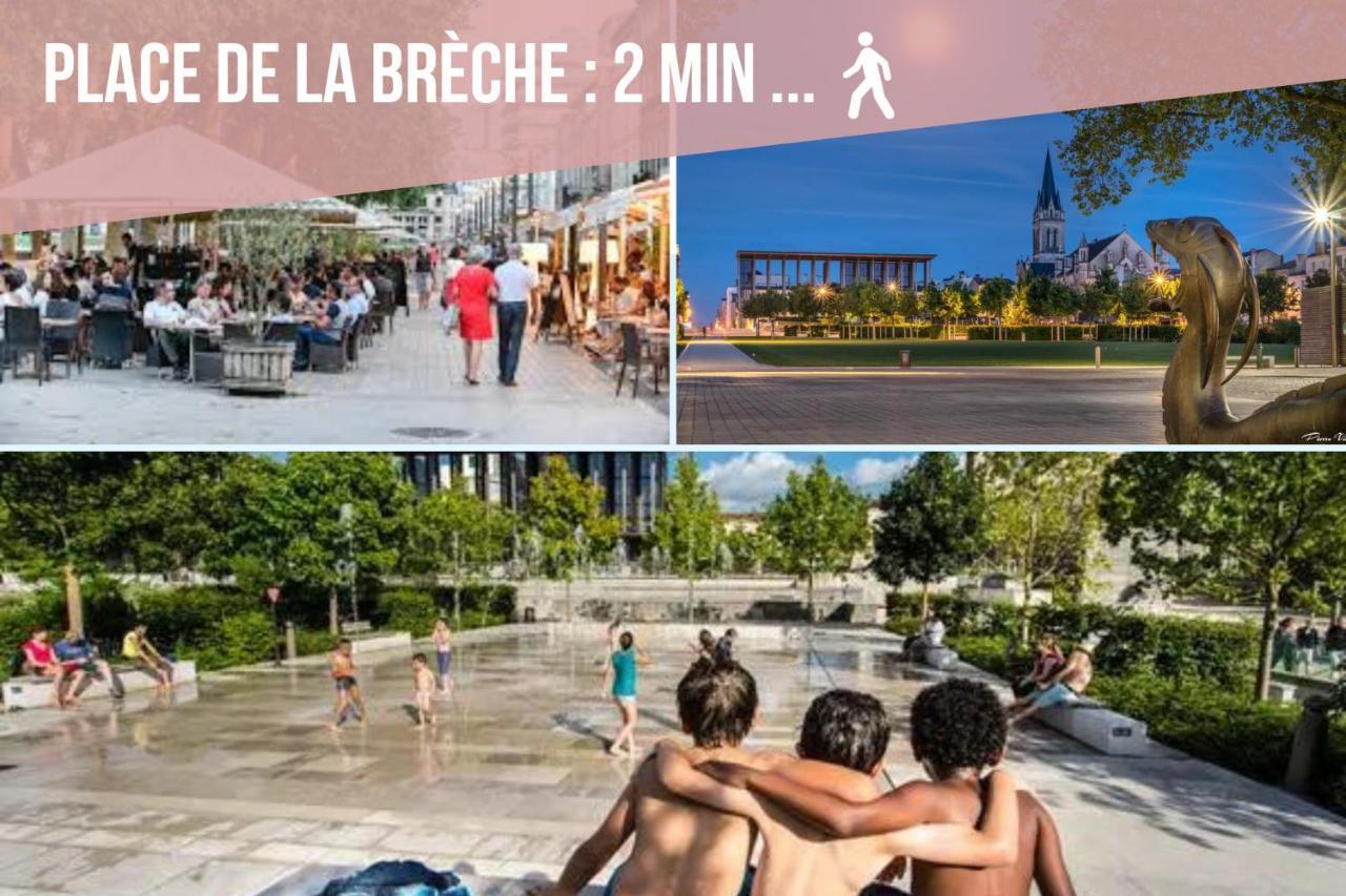 Appartement Renove - Wifi - Jardin - Centre De Niort Exteriör bild