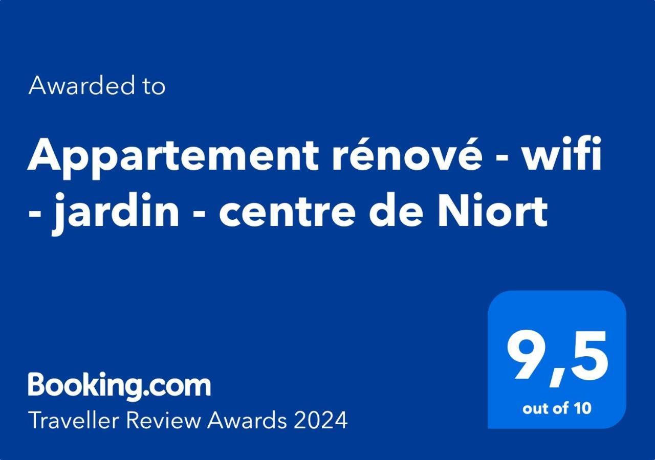 Appartement Renove - Wifi - Jardin - Centre De Niort Exteriör bild